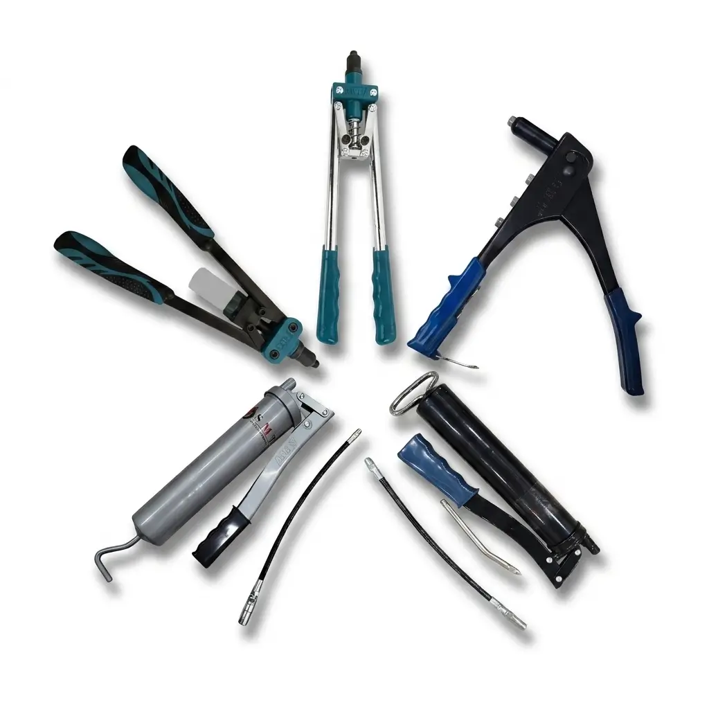 Rivet, Glue And Grease Gun's