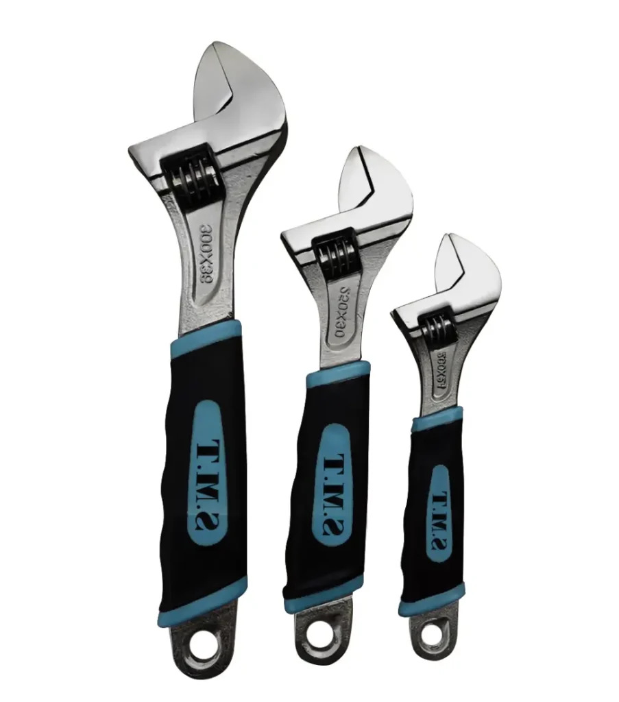 Adjustable Wrench Rubber Grip
